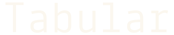 Tabular