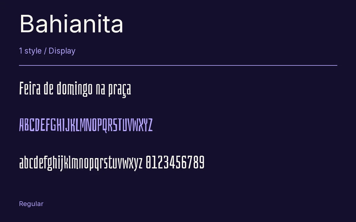 Bahianita type specimen with letters and figures