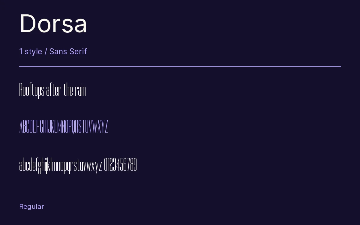 Dorsa type specimen with letters and figures