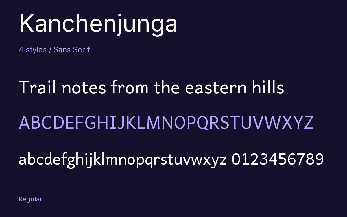 Kanchenjunga type specimen with letters and figures
