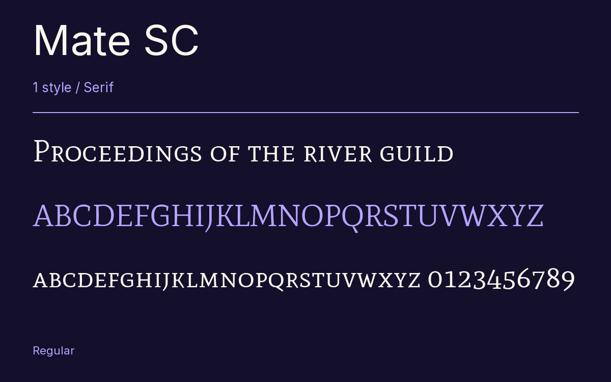 Mate SC type specimen with letters and figures