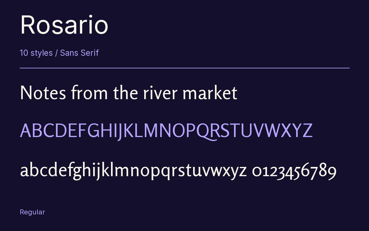 Rosario type specimen with letters and figures